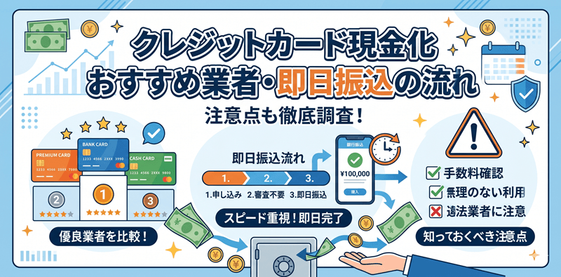 クレジットカード現金化おすすめ業者